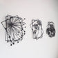 Dandelion Flowers Metal Wall Art Set of 3 - APT729