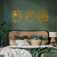 Dandelion Flowers Metal Wall Art Set of 3 - APT729
