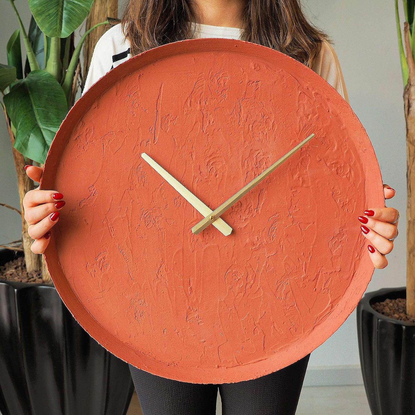 Earthy Metal Wall Clock - APS111