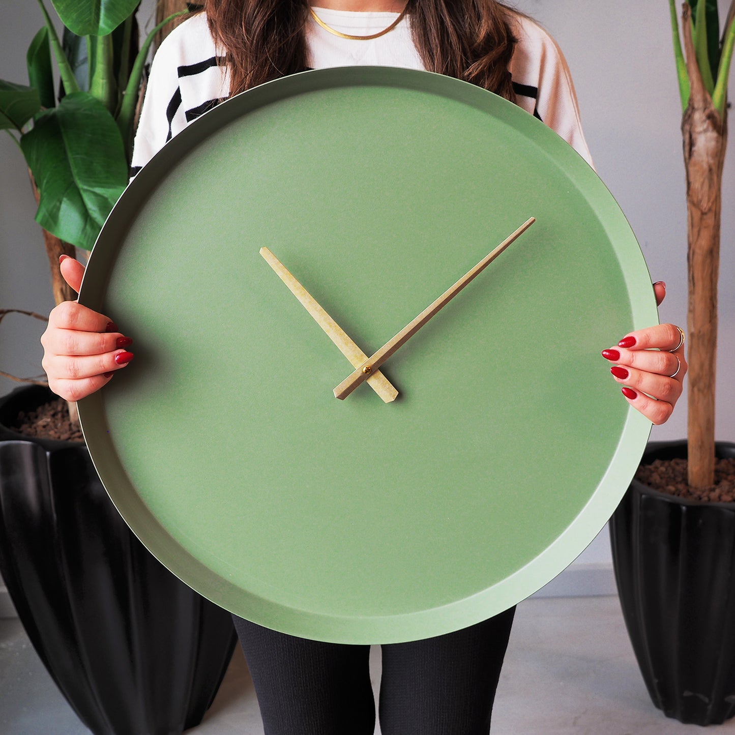 Earthy Metal Wall Clock - APS111