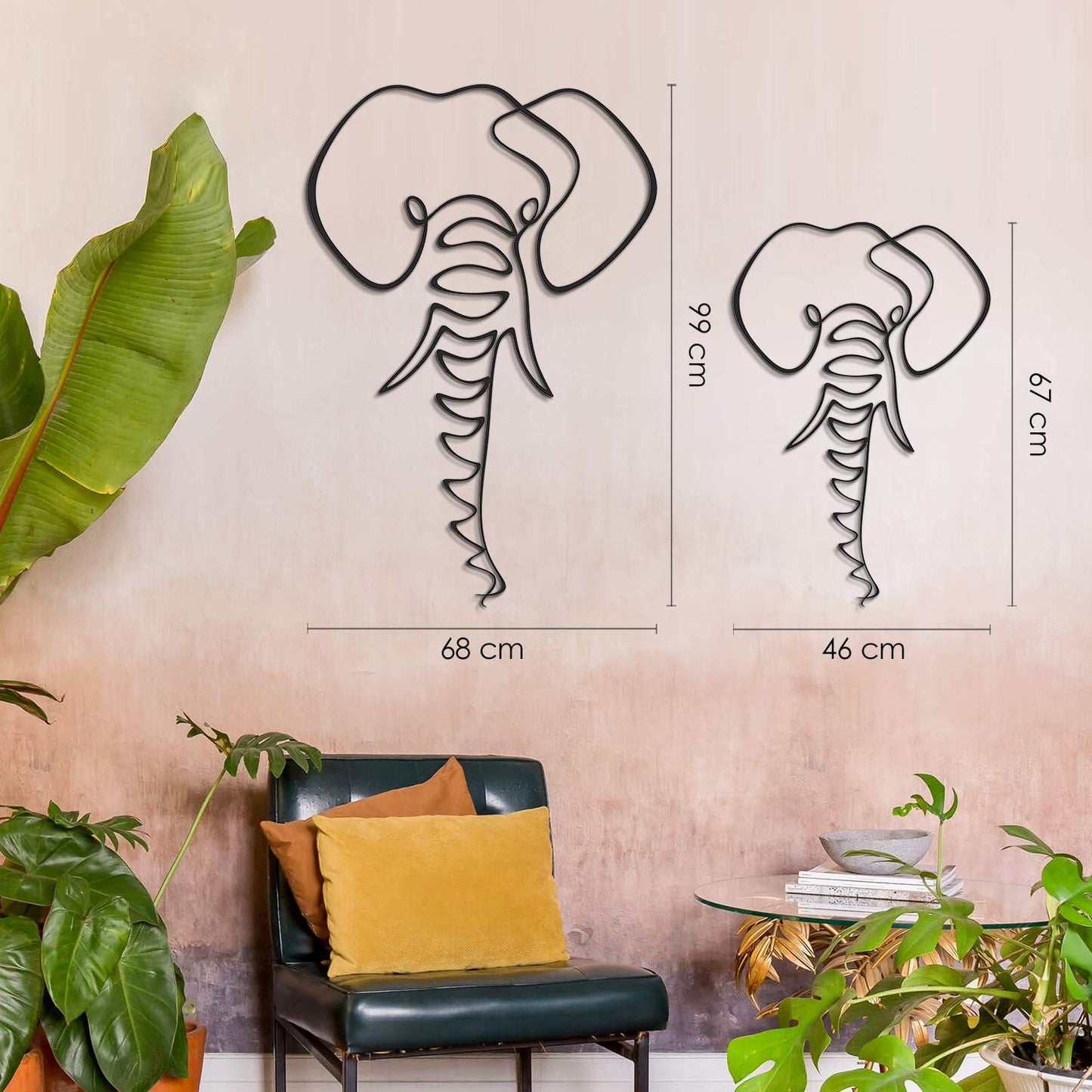 Elephant Line Art - APT632
