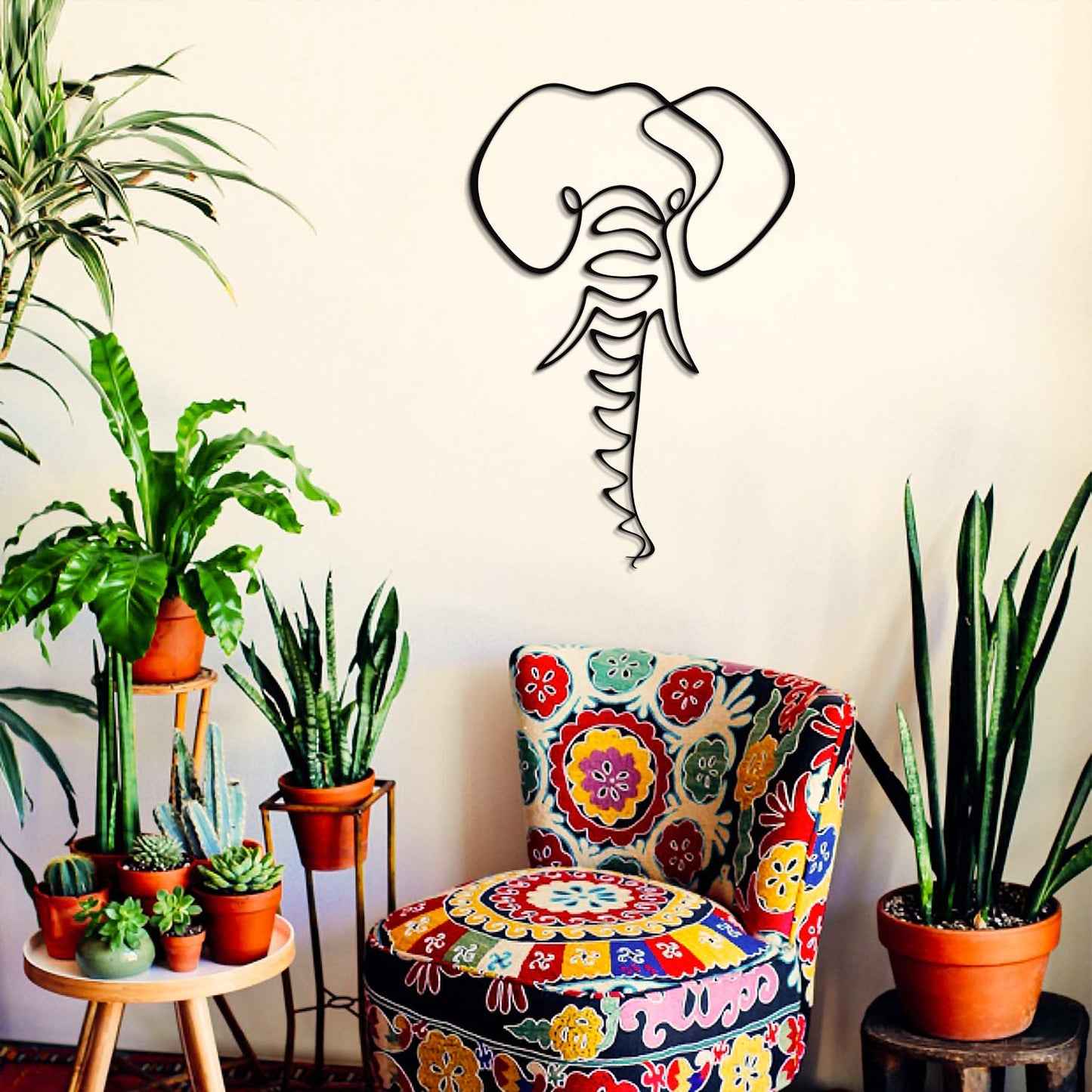 Elephant Line Art - APT632