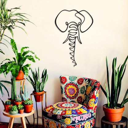 Elephant Line Art - APT632