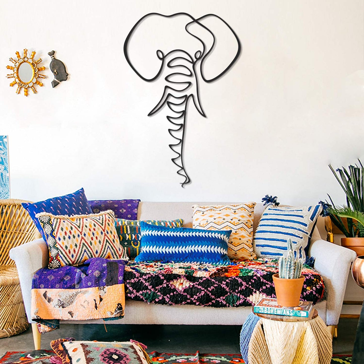 Elephant Line Art - APT632