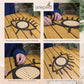 Rattan Eyes Metal Wall Hanger - APT527