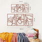 Floral Line Metal Wall Art Set of 3 - APT529