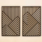 Geometric Mountains Metal Wall Art - APT598