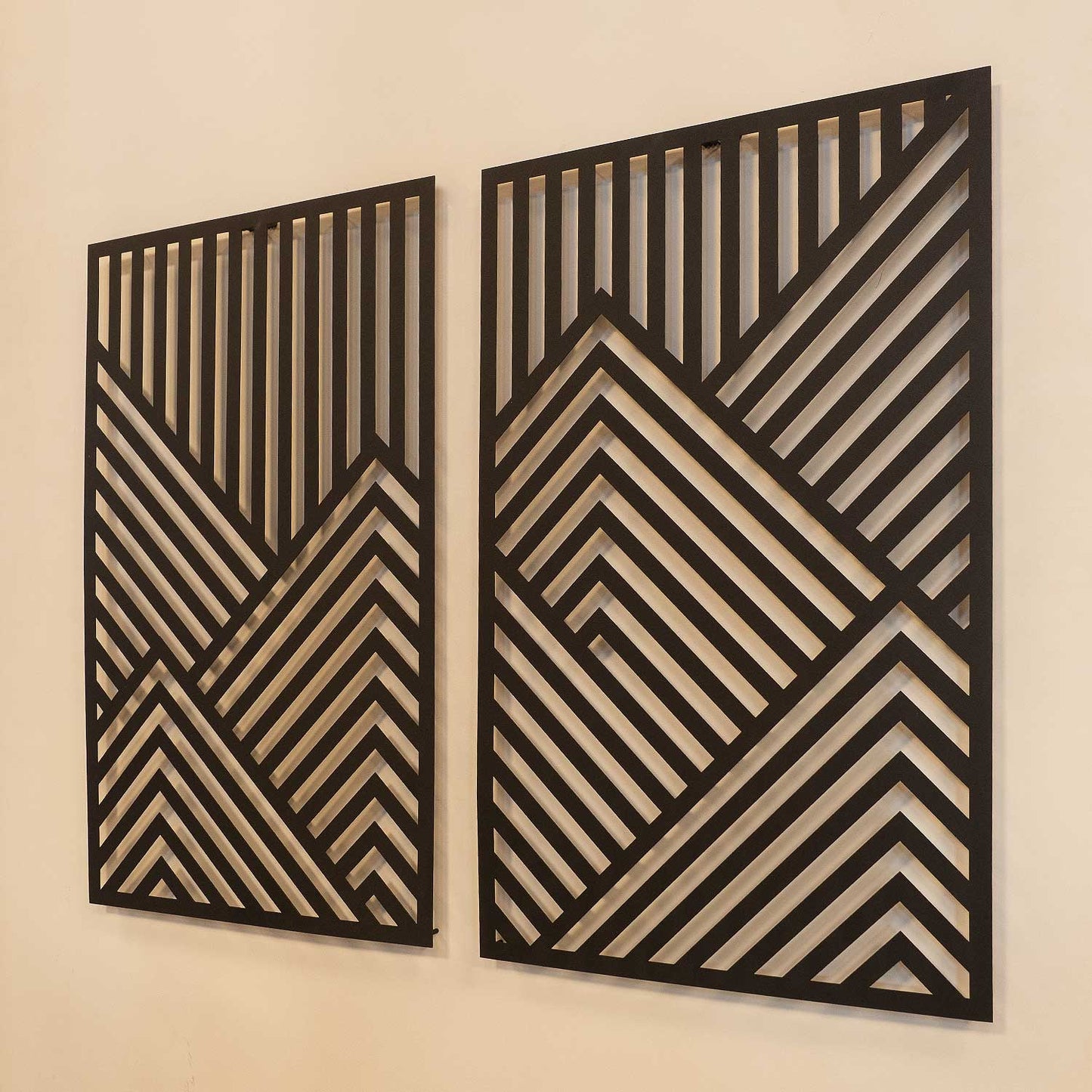 Geometric Mountains Metal Wall Art - APT598