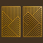 Geometric Mountains Metal Wall Art - APT598