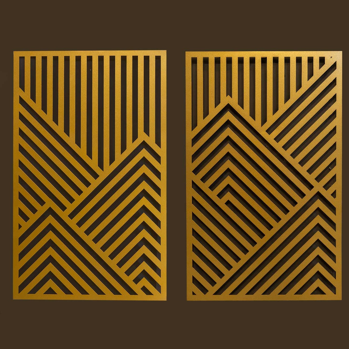 Geometric Mountains Metal Wall Art - APT598