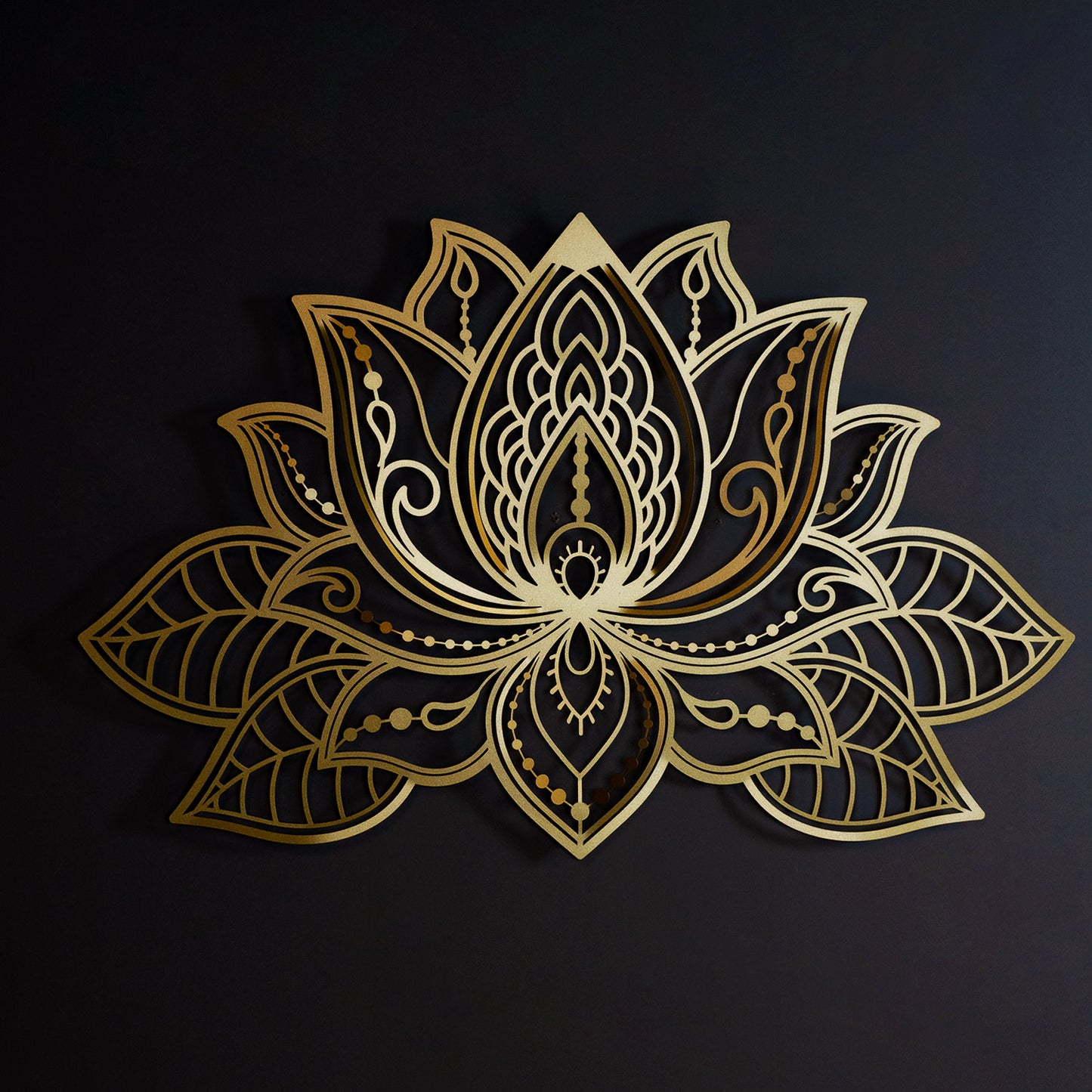 3D Lotus Mandala Metal Wall Art - APT524