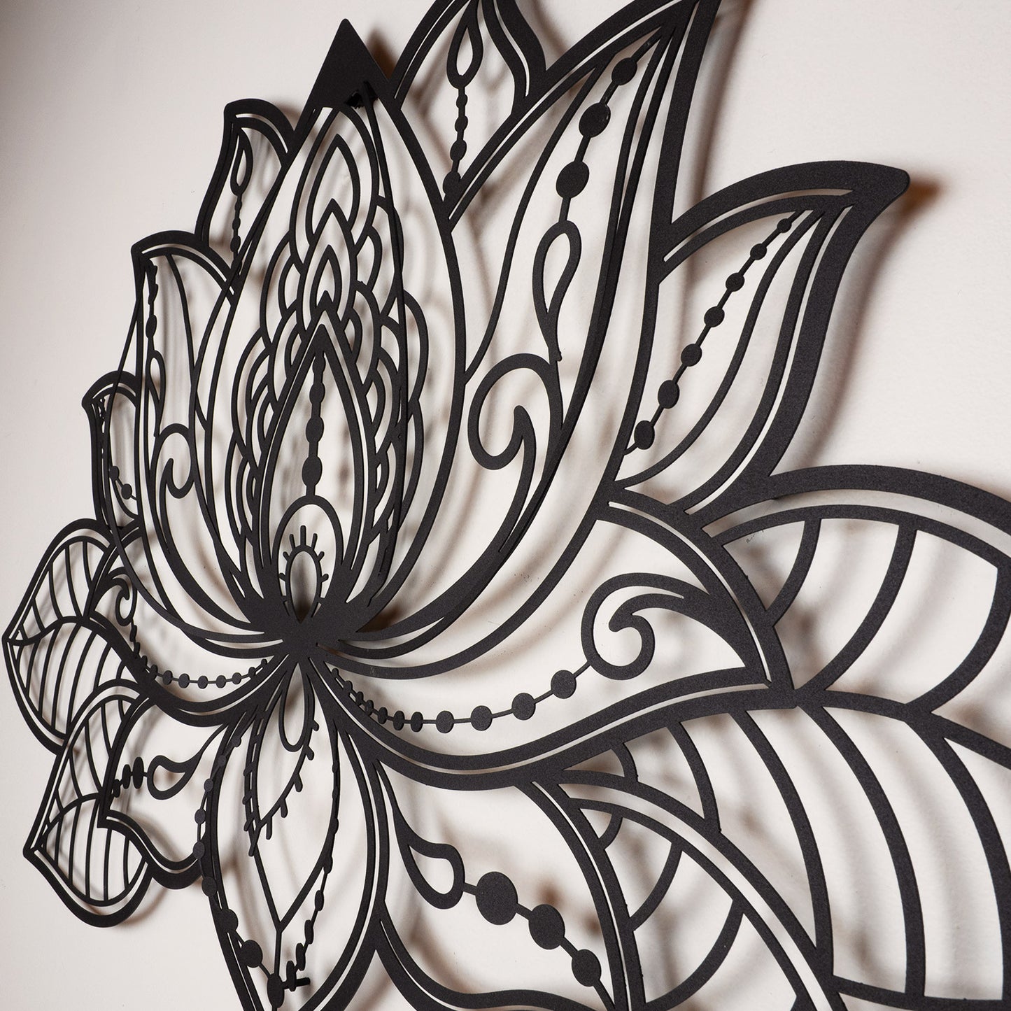 3D Lotus Mandala Metal Wall Art - APT524