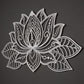 3D Lotus Mandala Metal Wall Art - APT524