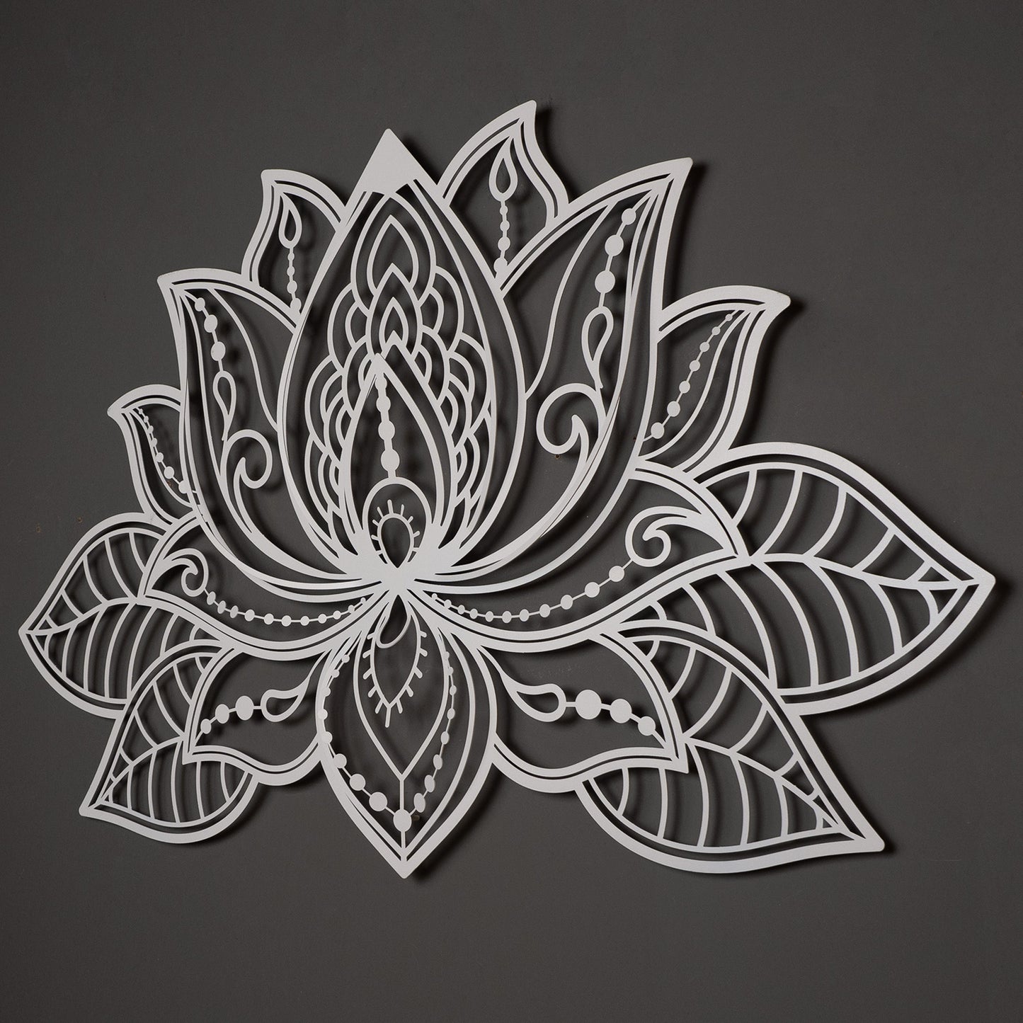 3D Lotus Mandala Metal Wall Art - APT524