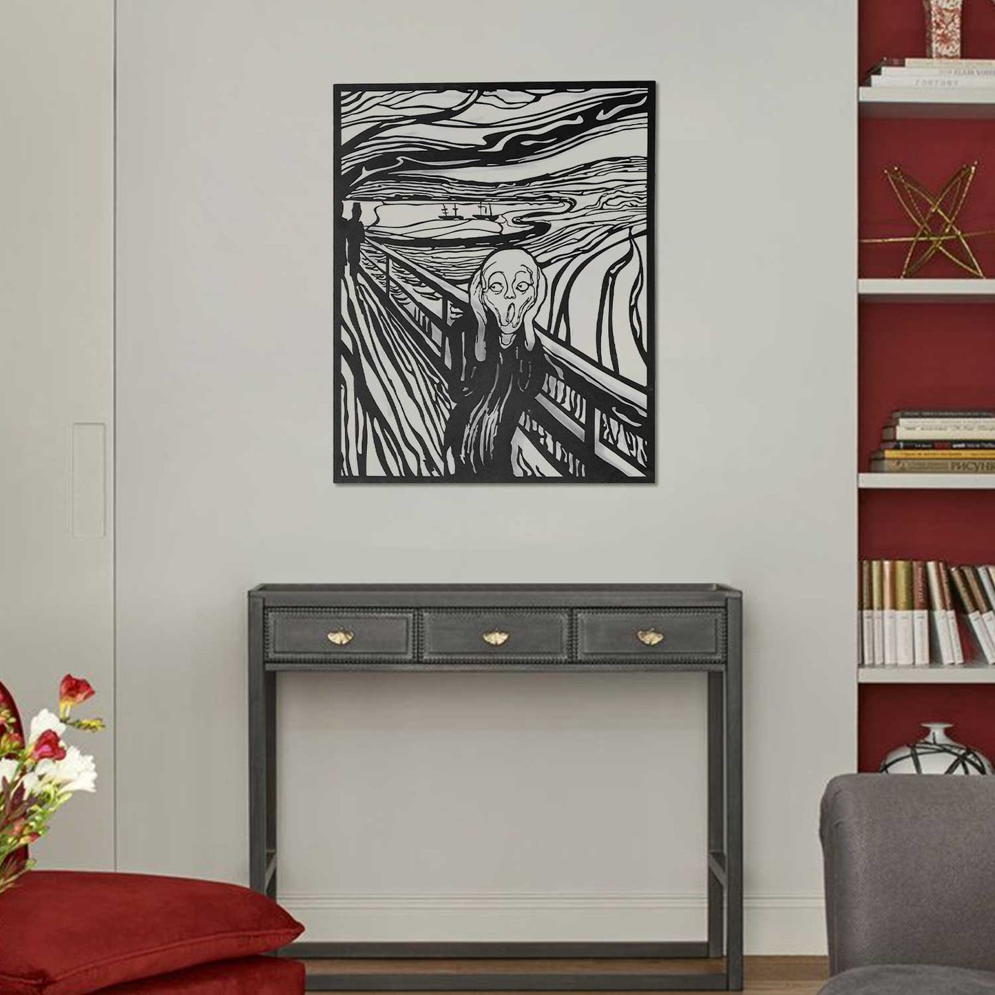 The Scream Metal Wall Art - APT728