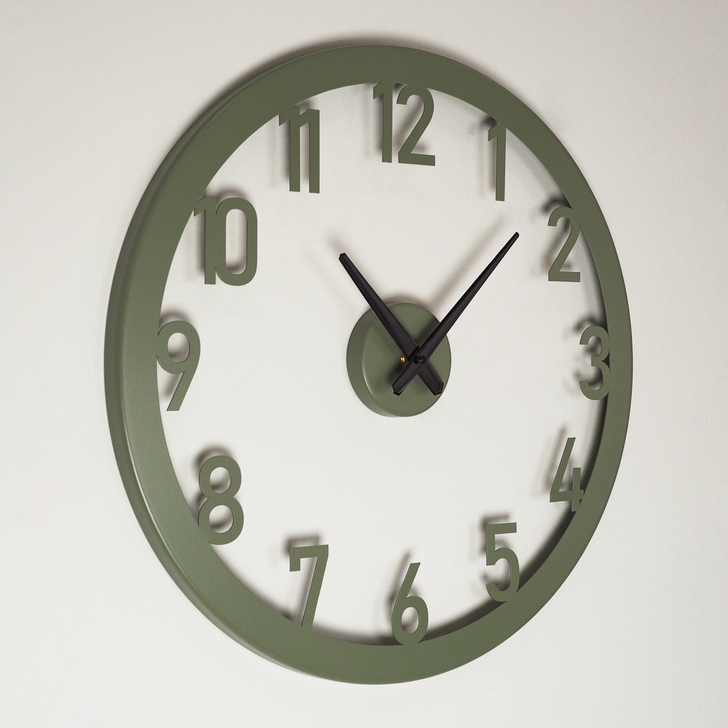 Stroke Metal Wall Clock - APS115