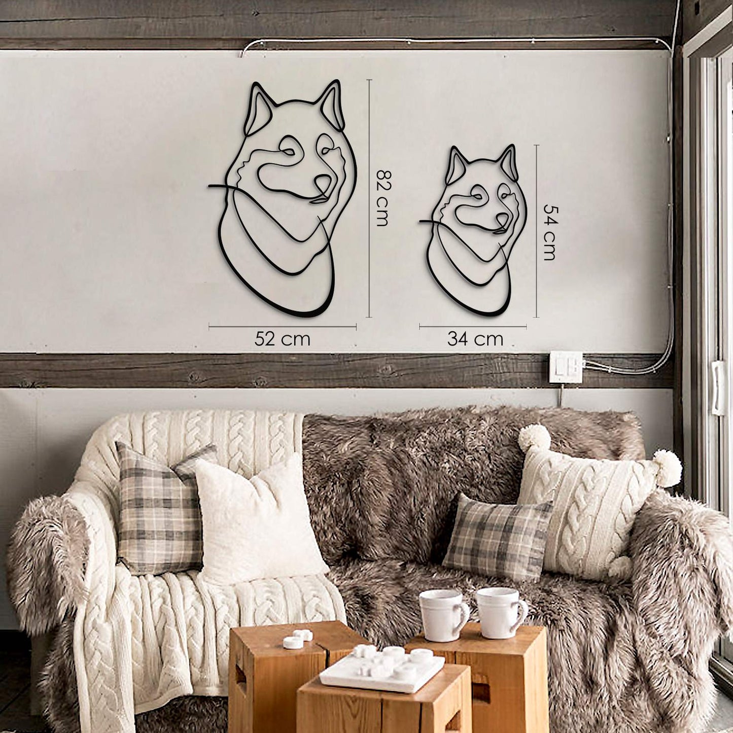 Wolf Line Art - APT634