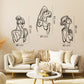 Woman Body Silhouette Line Art - APT597