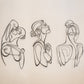Woman Body Silhouette Line Art - APT597
